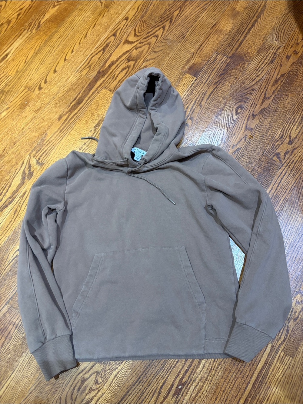 Athleta Hooded Pullover Sweatshirt - Taupe